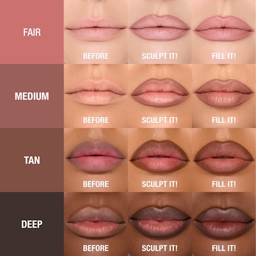 Super Nudes Sculpt, Fill + Plump Lip Kit 5